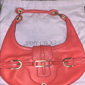 Jimmy Choo Leather Saddle Bag